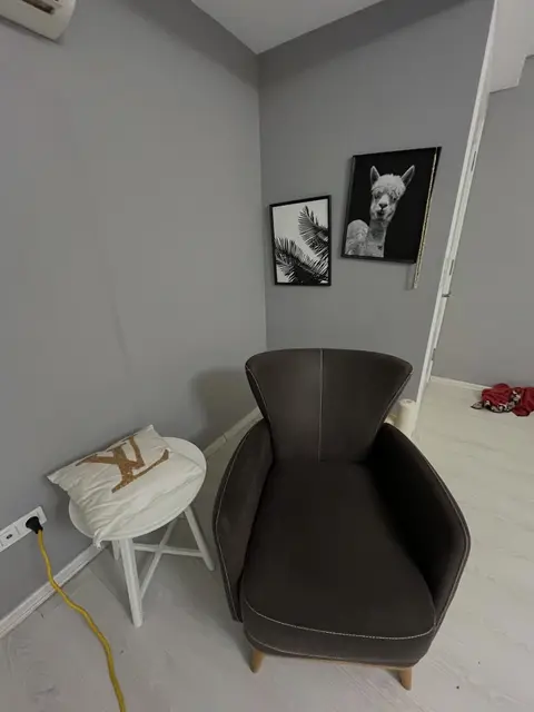 Kahverengi tekli koltuk — Çiğli, İzmir