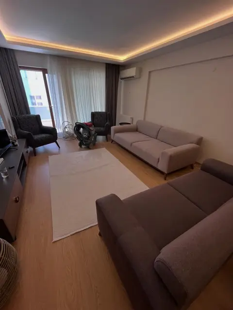 Gri ve vizon kanepeler ile desenli berjerler — Bayraklı, İzmir